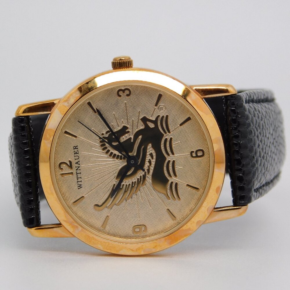WITTNAUER Genuine Leather Quartz Analog Women's Watch New Battery